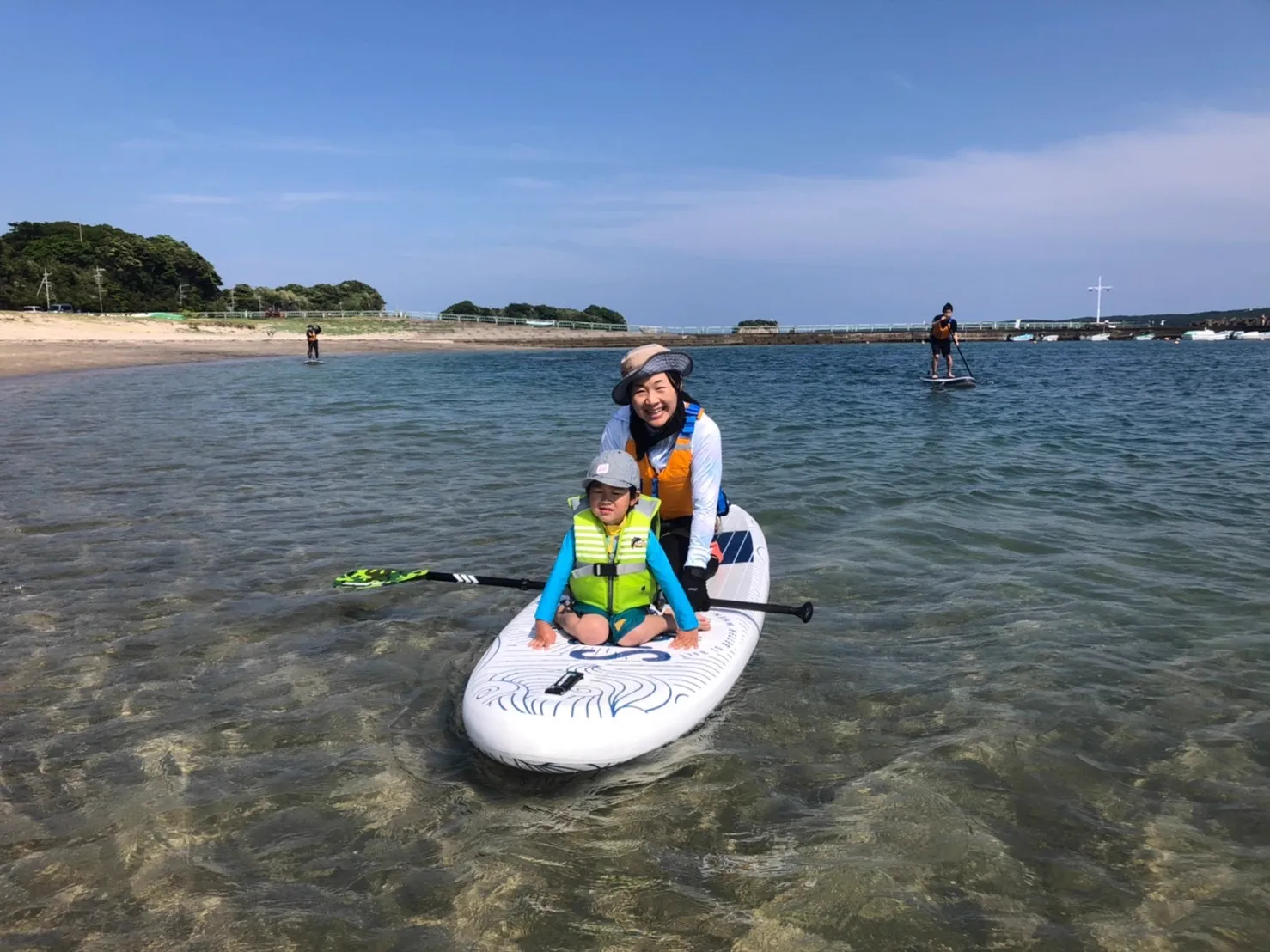 親子でSUP体験