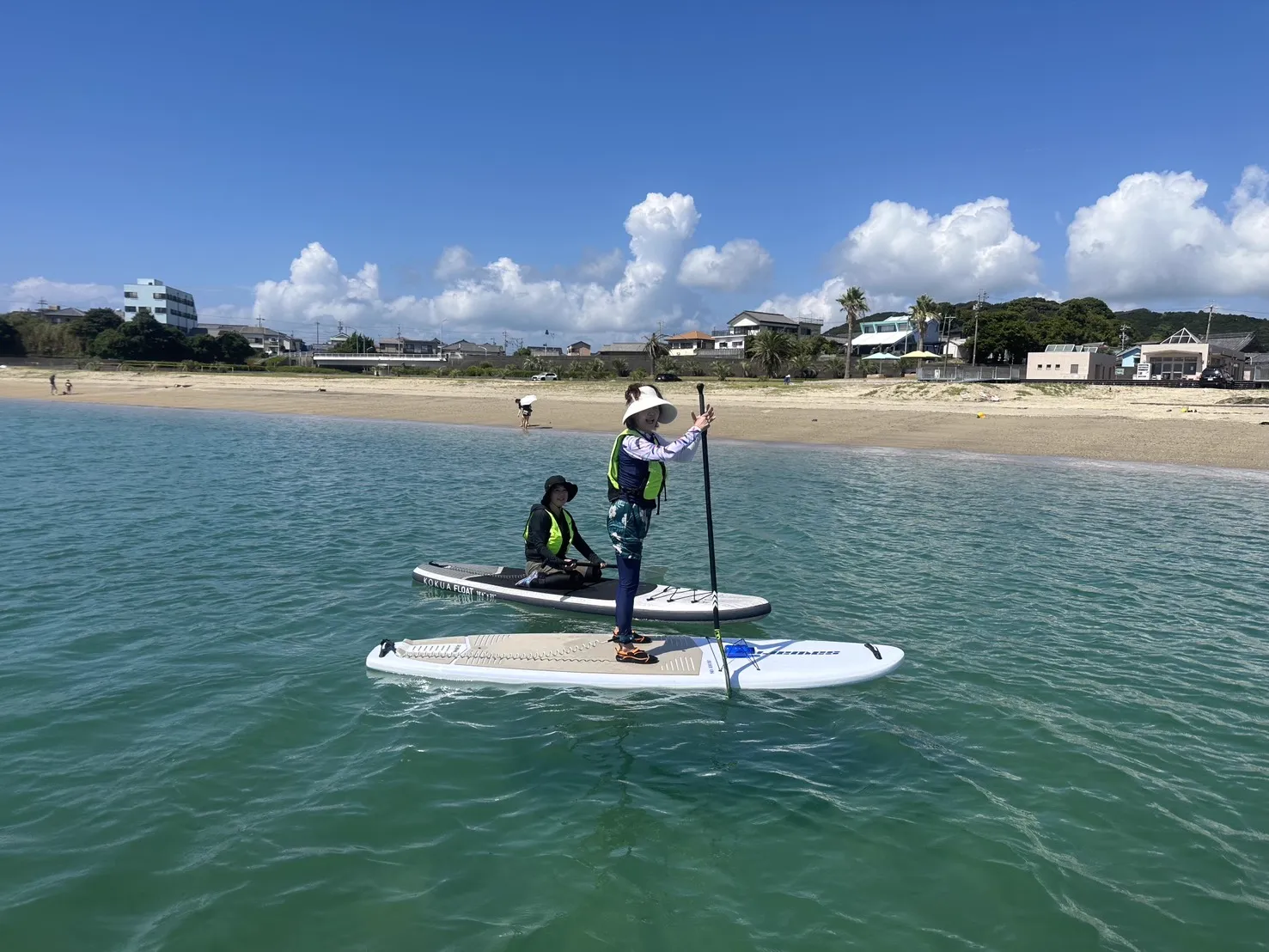 間崎島の海でSUP