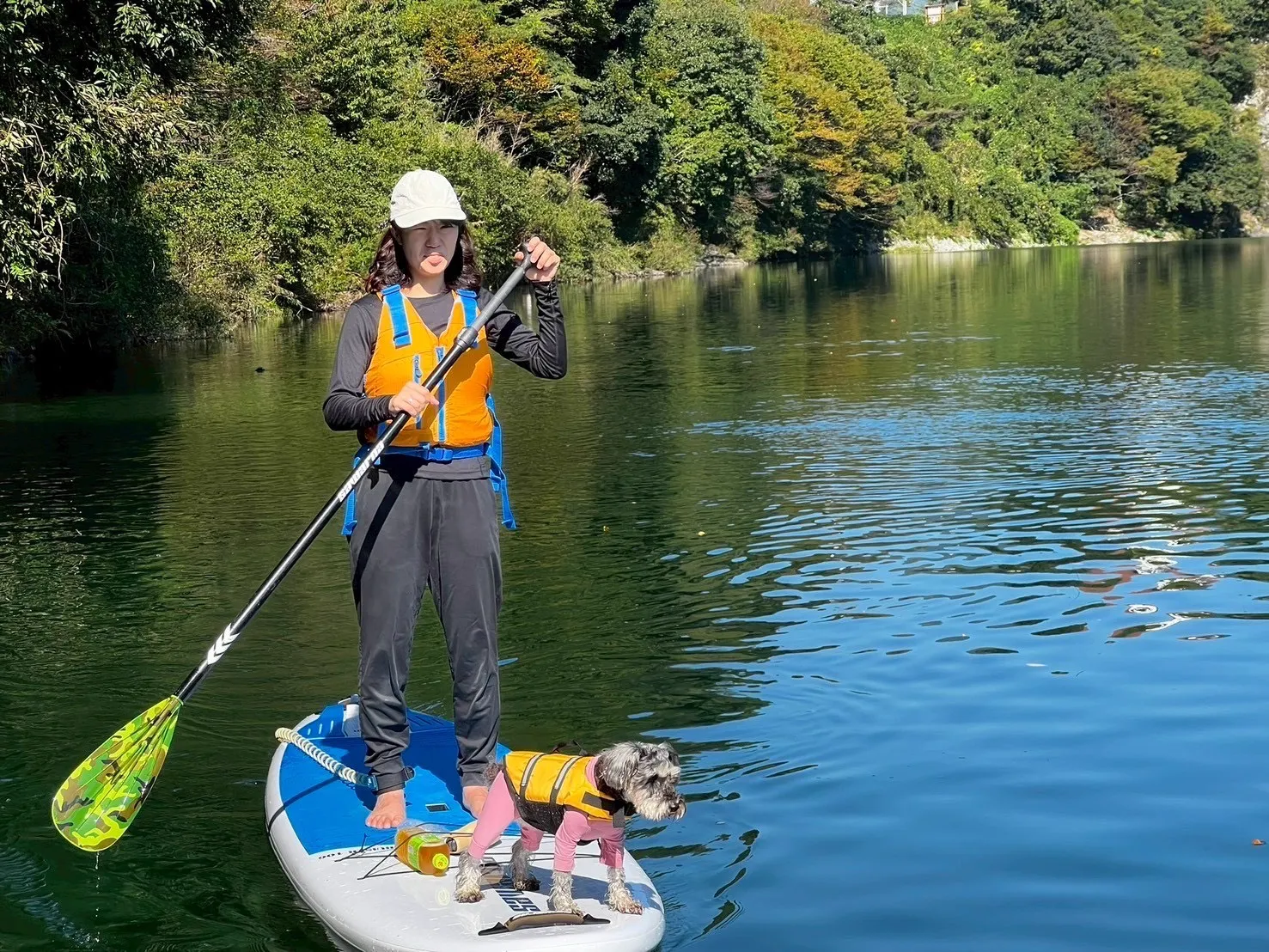 愛犬と一緒のSUPクルージング