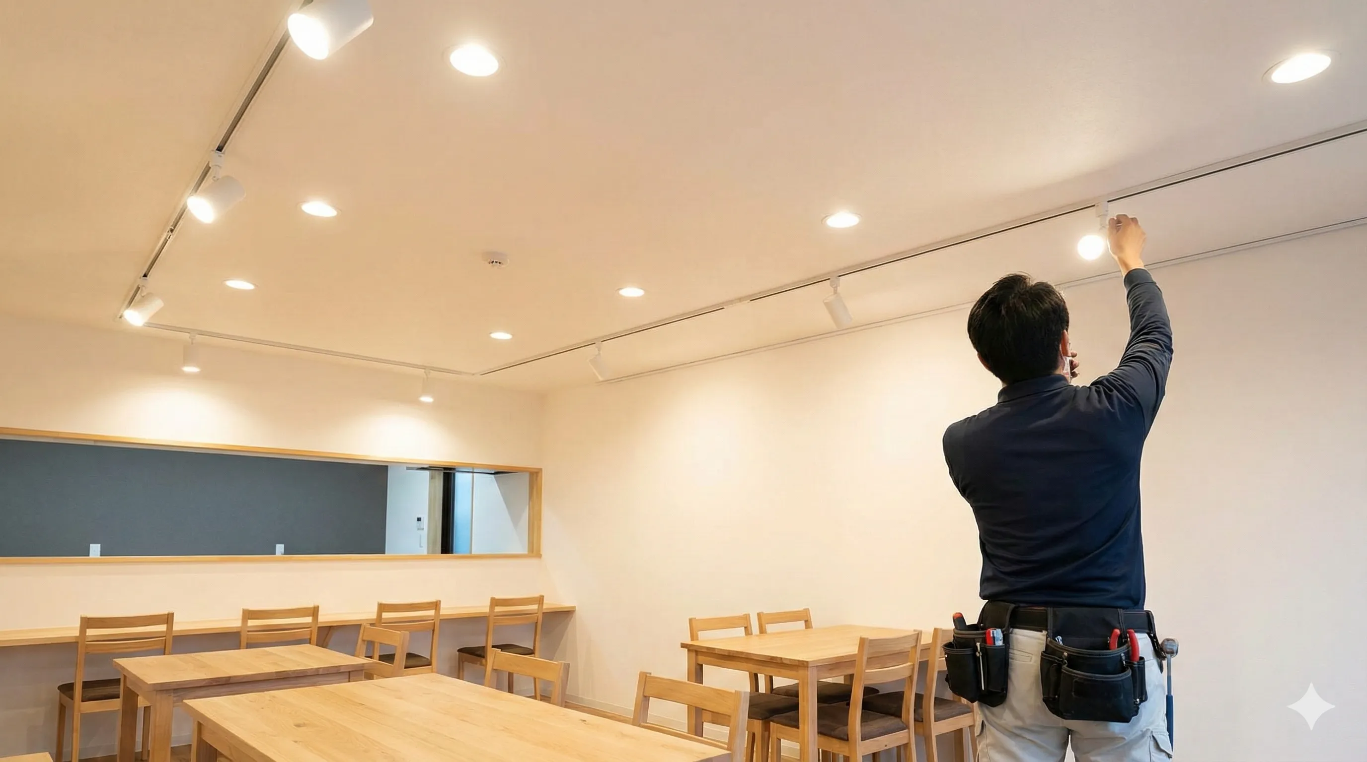 店舗の防犯カメラシステム設置